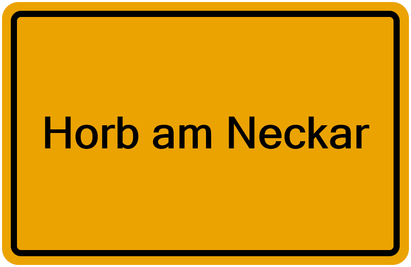 Handelsregisterauszug Horb am Neckar
